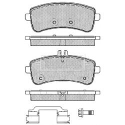 Sada brzdových platničiek kotúčovej brzdy BORG & BECK BBP2457 - obr. 1