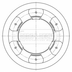 Brzdový kotúč BORG & BECK BBD32594