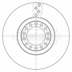 Brzdový kotúč BORG & BECK BBD32603