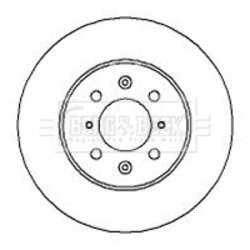 Brzdový kotúč BORG & BECK BBD4027