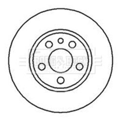 Brzdový kotúč BORG & BECK BBD4079