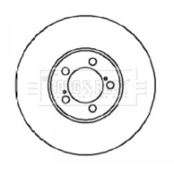 Brzdový kotúč BORG & BECK BBD4099