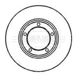 Brzdový kotúč BORG & BECK BBD4161