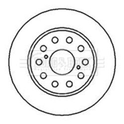 Brzdový kotúč BORG & BECK BBD4208