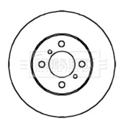 Brzdový kotúč BORG & BECK BBD4323 - obr. 1