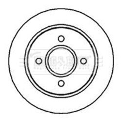 Brzdový kotúč BORG & BECK BBD4984