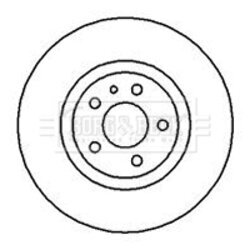 Brzdový kotúč BORG & BECK BBD5092