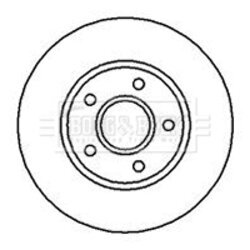 Brzdový kotúč BORG & BECK BBD5096