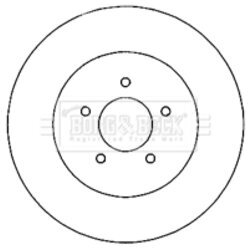 Brzdový kotúč BORG & BECK BBD5146