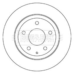 Brzdový kotúč BORG & BECK BBD5332 - obr. 1