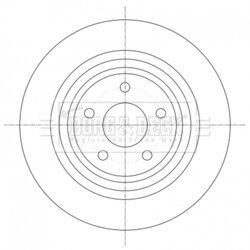 Brzdový kotúč BORG & BECK BBD5385