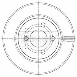 Brzdový kotúč BORG & BECK BBD5494