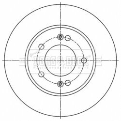 Brzdový kotúč BORG & BECK BBD5512