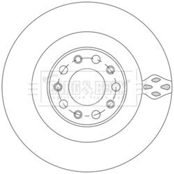 Brzdový kotúč BORG & BECK BBD5572