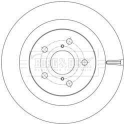 Brzdový kotúč BORG & BECK BBD5612 - obr. 1