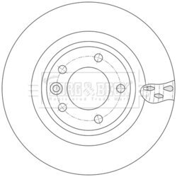 Brzdový kotúč BORG & BECK BBD5626 - obr. 1