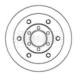 Brzdový kotúč BORG & BECK BBD5710S - obr. 1