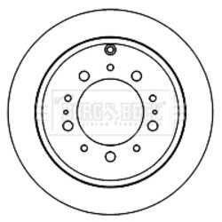 Brzdový kotúč BORG & BECK BBD5834S - obr. 1