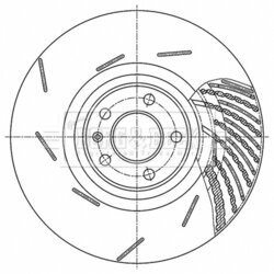 Brzdový kotúč BORG & BECK BBD6200S