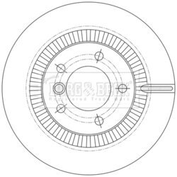 Brzdový kotúč BORG & BECK BBD6214S - obr. 1