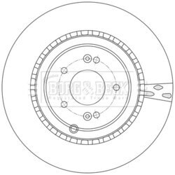 Brzdový kotúč BORG & BECK BBD6249S - obr. 1