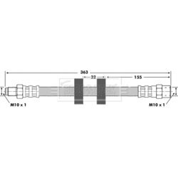 Brzdová hadica BORG & BECK BBH6870 - obr. 1