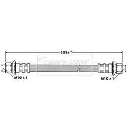 Brzdová hadica BORG & BECK BBH7419