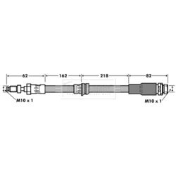 Brzdová hadica BORG & BECK BBH7475 - obr. 1