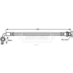 Brzdová hadica BORG & BECK BBH7539