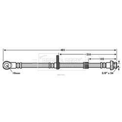 Brzdová hadica BORG & BECK BBH7554