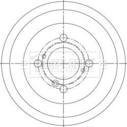 Brzdový bubon BORG & BECK BBR7287 - obr. 1