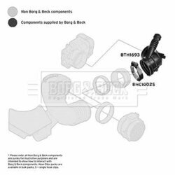 Nasávacia hadica, Vzduchový filter BORG & BECK BTH1693 - obr. 1