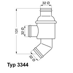 Termostat chladenia WAHLER 3344.75