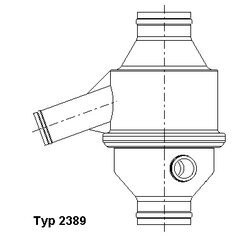 Termostat chladenia WAHLER 2389.75/1