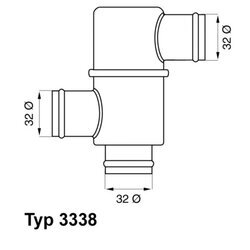 Termostat chladenia WAHLER 3338.80