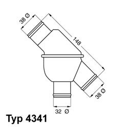 Termostat chladenia WAHLER 4341.80