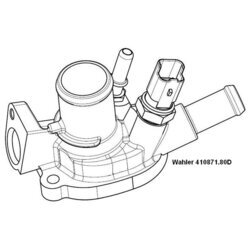 Termostat chladenia WAHLER 410871.80D - obr. 1