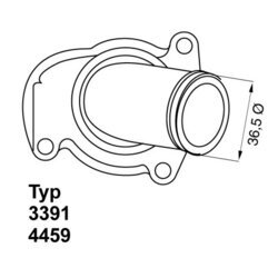 Termostat chladenia WAHLER 4459.92D