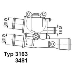 Termostat chladenia WAHLER 3163.88D