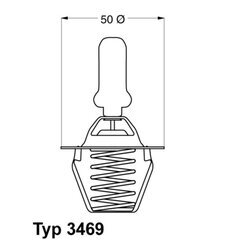 Termostat chladenia WAHLER 3469.91D