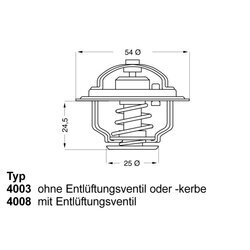 Termostat chladenia WAHLER 4003.86