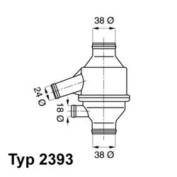 Termostat chladenia WAHLER 2393.75