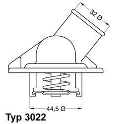 Termostat chladenia WAHLER 3022.87D