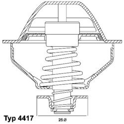 Termostat chladenia WAHLER 4417.81D