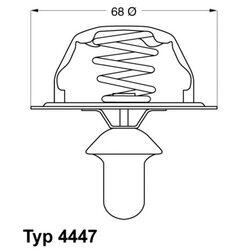 Termostat chladenia WAHLER 4447.80D