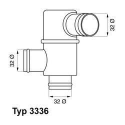 Termostat chladenia WAHLER 3336.83