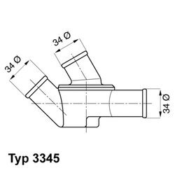 Termostat chladenia WAHLER 3345.79