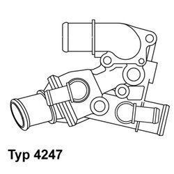 Termostat chladenia WAHLER 4247.80D