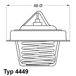 Termostat chladenia WAHLER 4449.84D