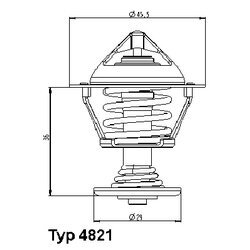 Termostat chladenia WAHLER 4821.89D